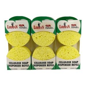 Libman Love Handles Cellulose Soap Dispenser Refill Vintage 2003 3 Pack‎ NOS